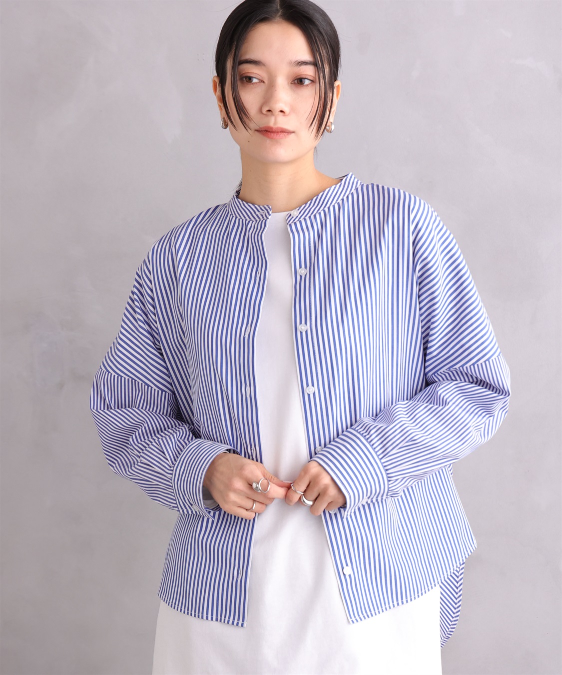 ONE‘S TRUE ストライプオーバーシャツ_variation_2