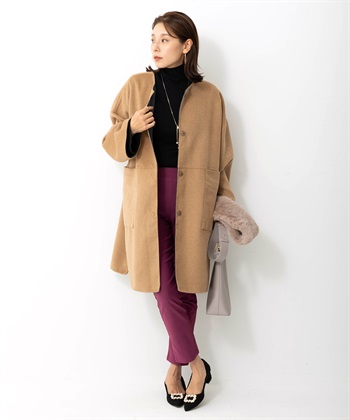 リバーシブルコート(ベージュ-Ｍ－Ｌ)