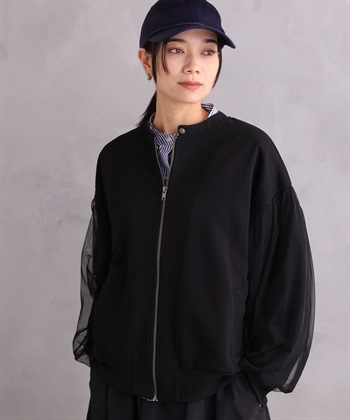 ONE‘S TRUE チュールオーバースリーブブルゾン_variationthumb_2