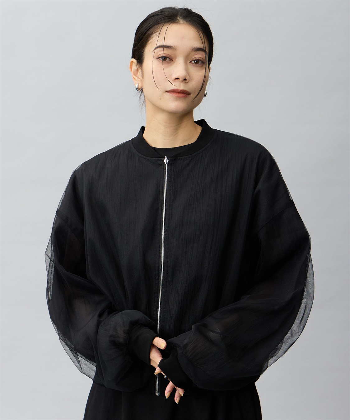 ONE‘S TRUE シアーチェックブルゾン_variation_1