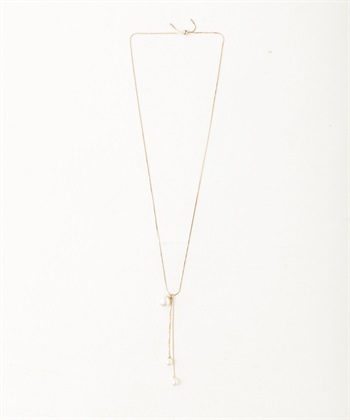 ドロップパールネックレス(金-フリー)