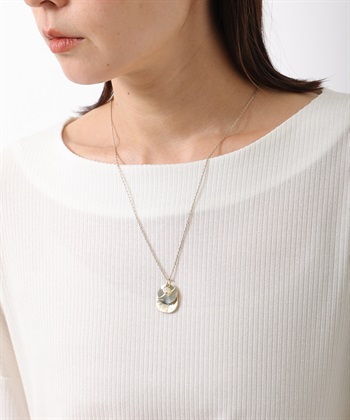 サークルモチーフネックレス(金-フリー)