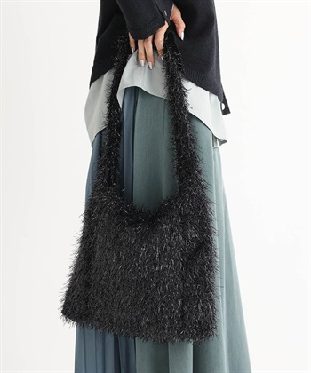 ポンポンバッグ(黒-フリー)