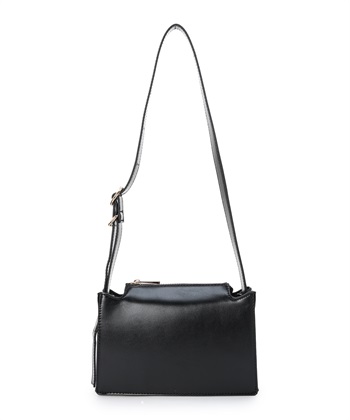 合皮ミニショルダーBAG(ブラック-フリー)