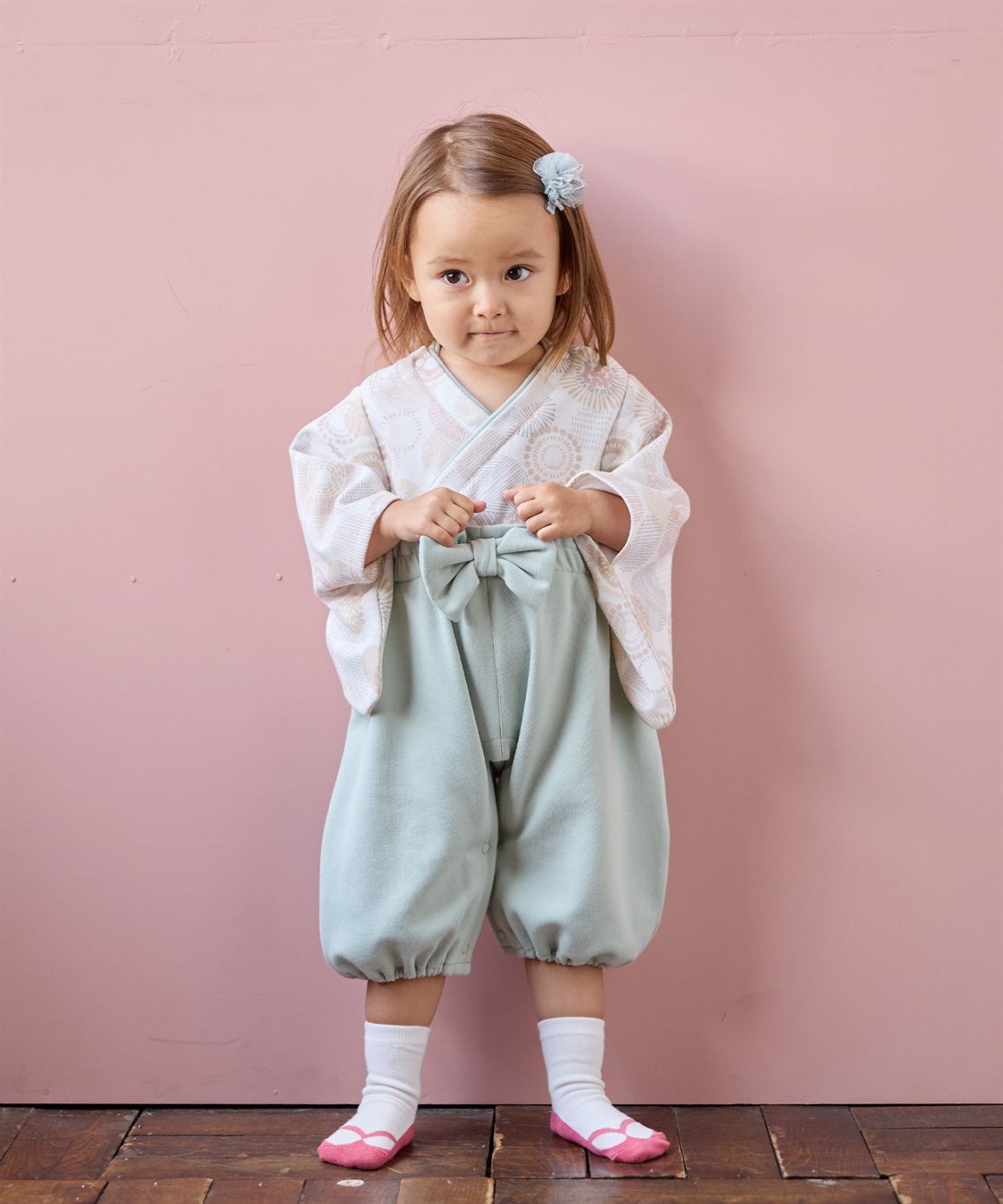 Rosemadame ベビー リボン付き袴ロンパース（女の子）_variation_3