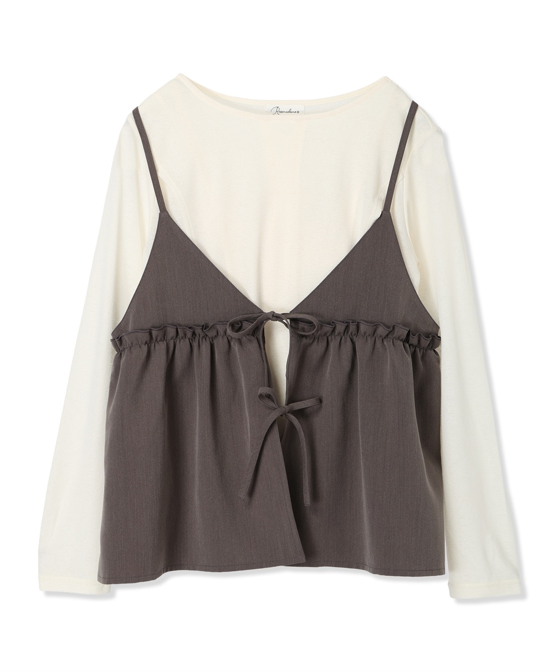 Rosemadame シアーカットソー&#215;フレアキャミセット(マタニティ&amp;授乳服）授乳口付き 授乳楽々 妊婦服 産前・産後対応_variation_3