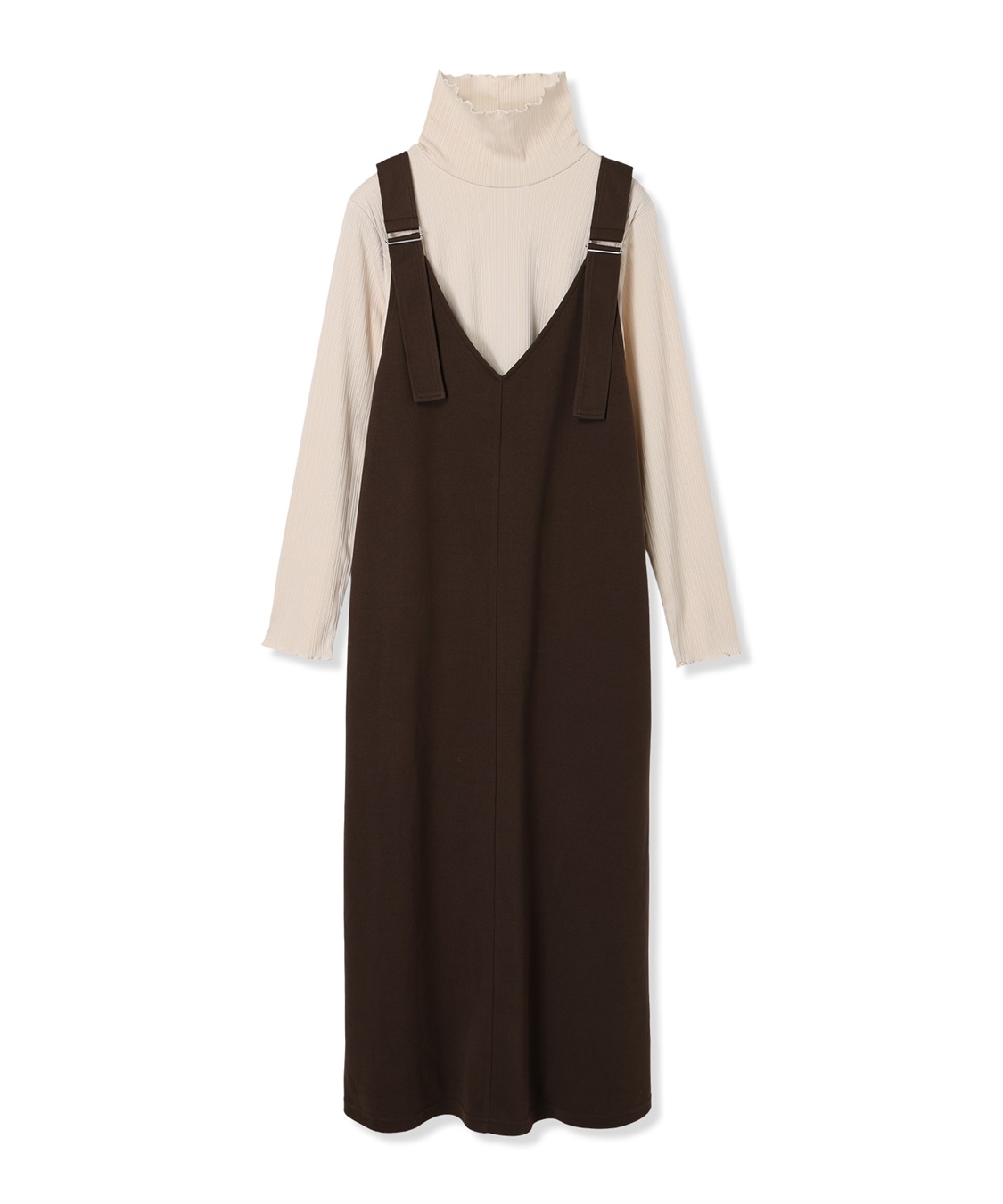 Rosemadame メロウリブカットソー&#215;ニットカルゼジャンパースカート_variation_2