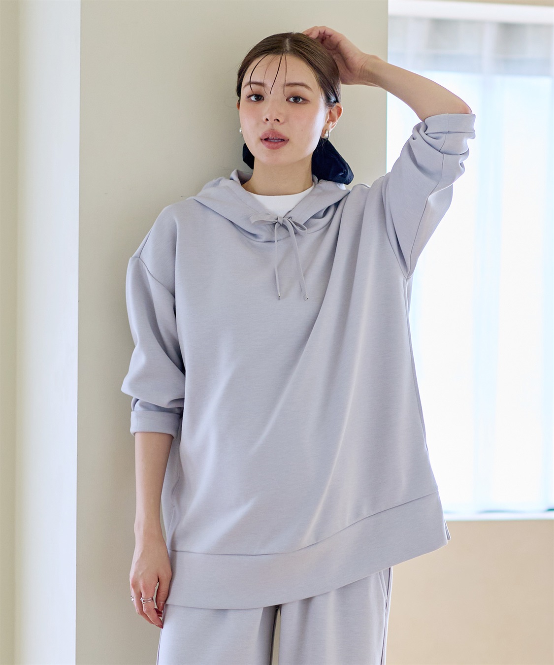 Rosemadame 【セットアップ可】ダンボールパーカートップス(マタニティ&amp;授乳服）授乳口付き 授乳楽々 妊婦服 産前・産後対応_variation_2