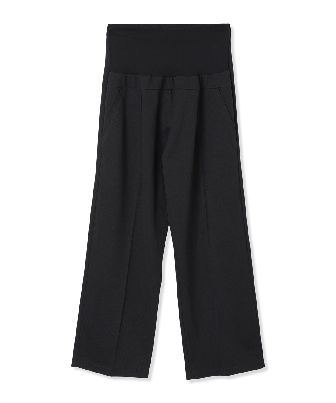 Rosemadame ニットツイル起毛セミワイドパンツ（マタニティ～産後）妊婦服 産前・産後対応_variation_1