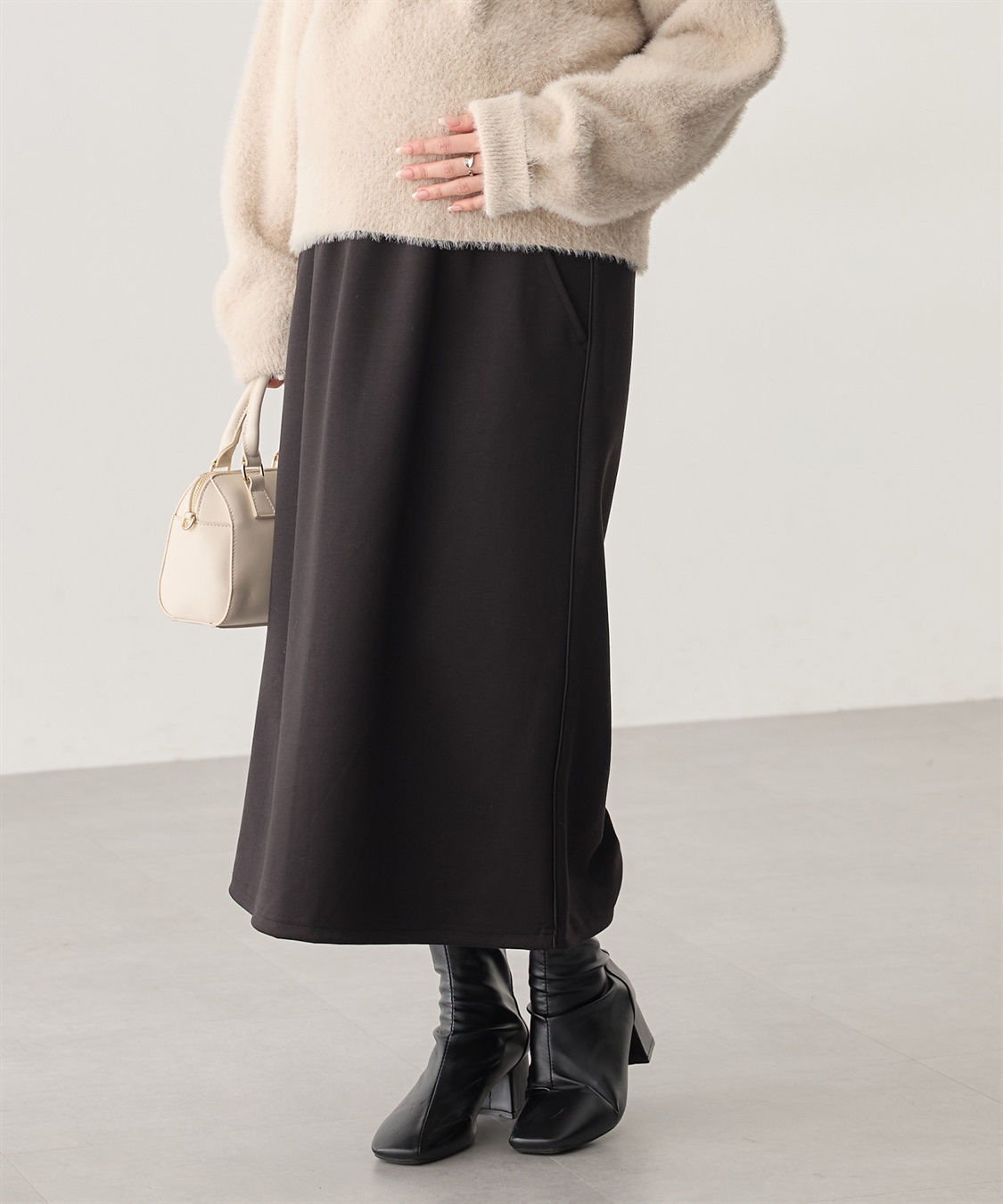 Rosemadame 【セットアップ可】ダンボールナロースカート（マタニティ/ 妊婦服）産前・産後対応）_variation_3