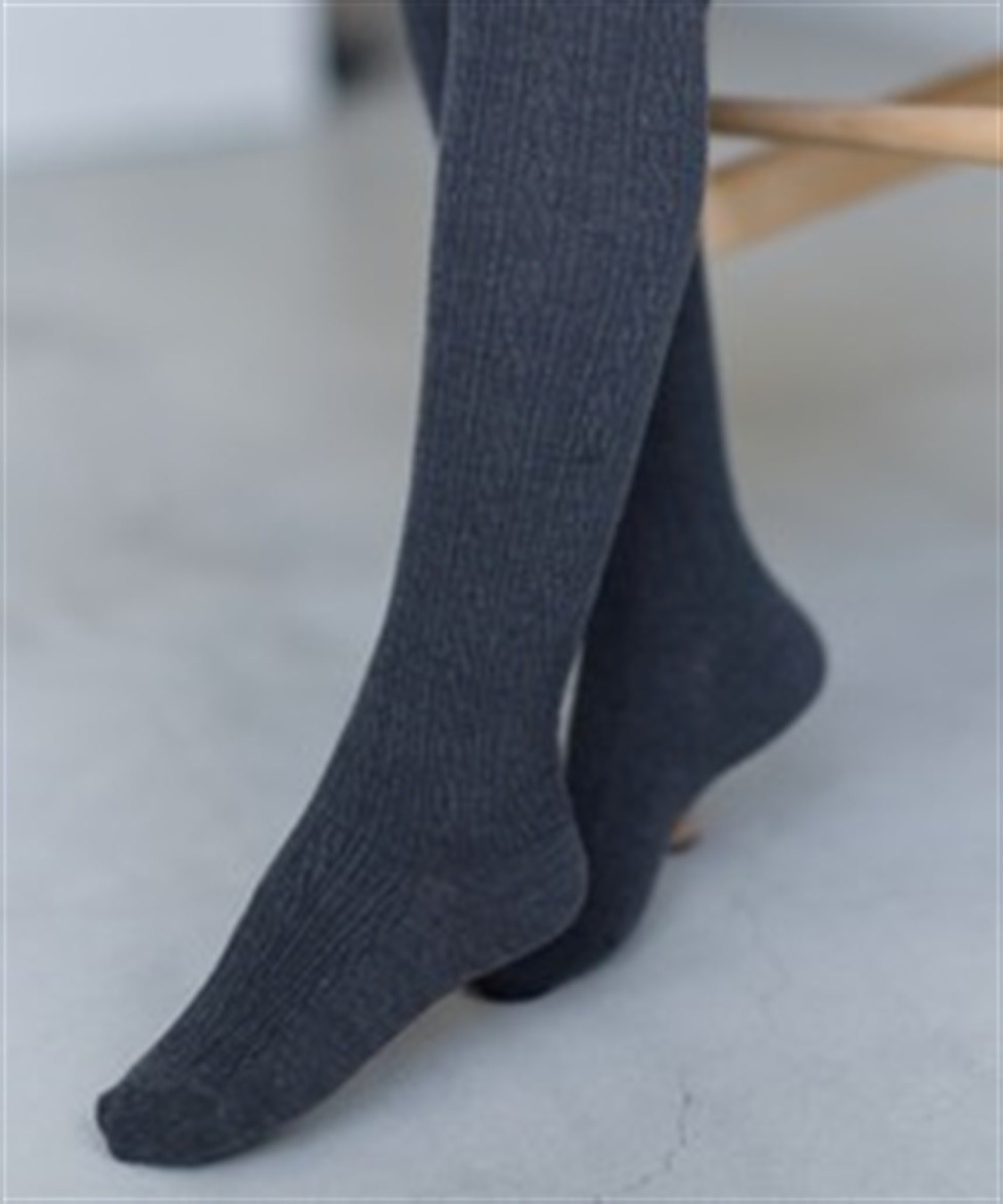 Rosemadame ウエスト楽ちんケーブルニットマタニティタイツ_main