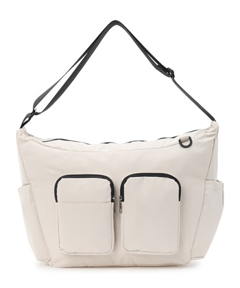 【撥水】ハジカルペアレンツショルダーバッグ/マザーズバッグ(アイボリー-FREE)