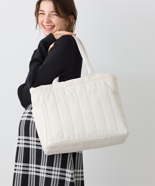 キルティングロゴトート/マザーズバッグ