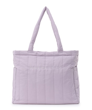 キルティングロゴトート/マザーズバッグ(パープル-FREE)