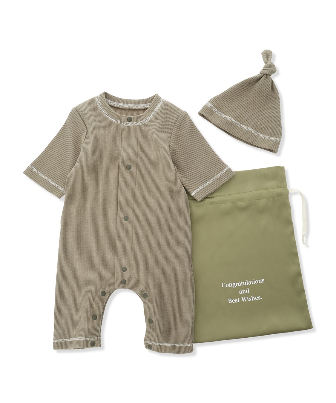 Rosemadame 【親子でお揃い】ワッフルベビー退院着_variation_2