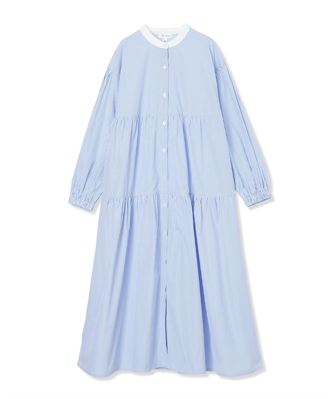 Rosemadame ストライプティアードワンピース（マタニティ/授乳服）授乳口付き 授乳楽々 妊婦服 産前・産後対応_variation_2