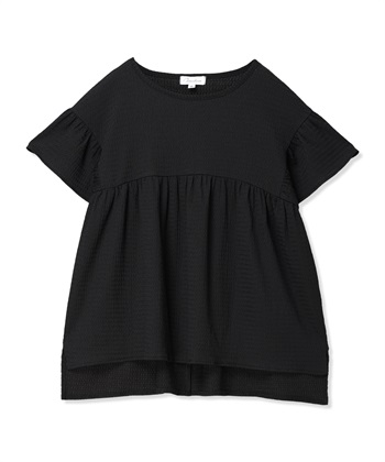 Rosemadame ゆったりフリル袖 カットジャガードブラウス（マタニティ/授乳服）セット 授乳口付き 授乳楽々 妊婦服 産前・産後対応_variationthumb_1