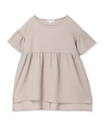 Rosemadame ゆったりフリル袖 カットジャガードブラウス（マタニティ/授乳服）セット 授乳口付き 授乳楽々 妊婦服 産前・産後対応_variationthumb_3