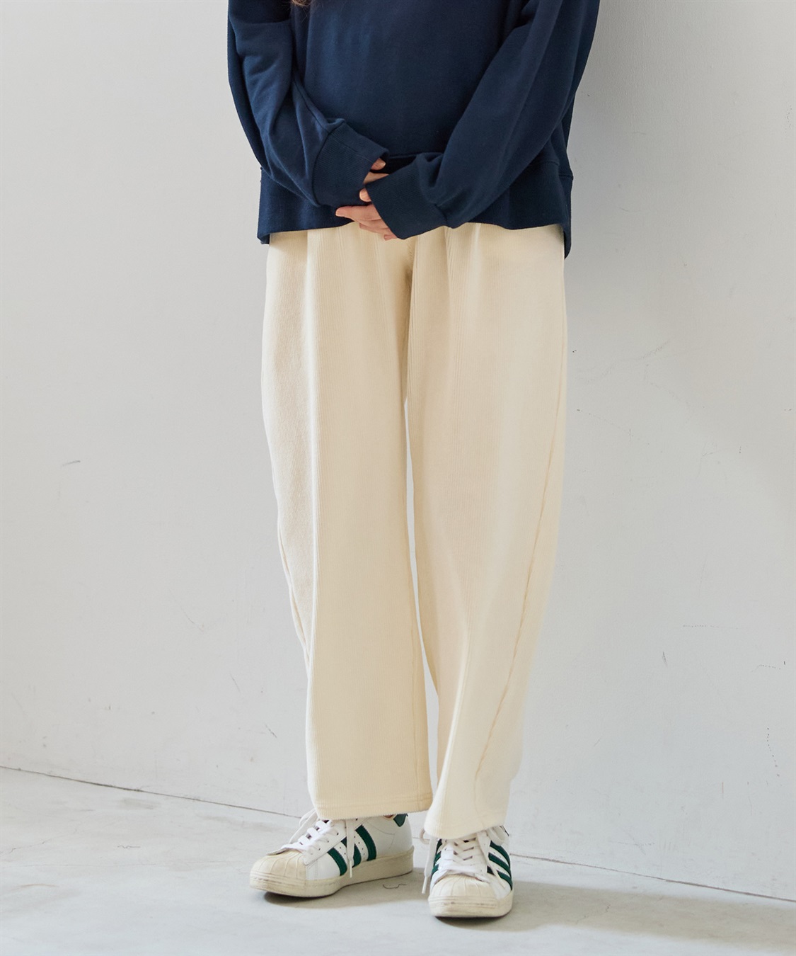 Rosemadame ストレッチ コーデュロイ バレルパンツ _variation_1