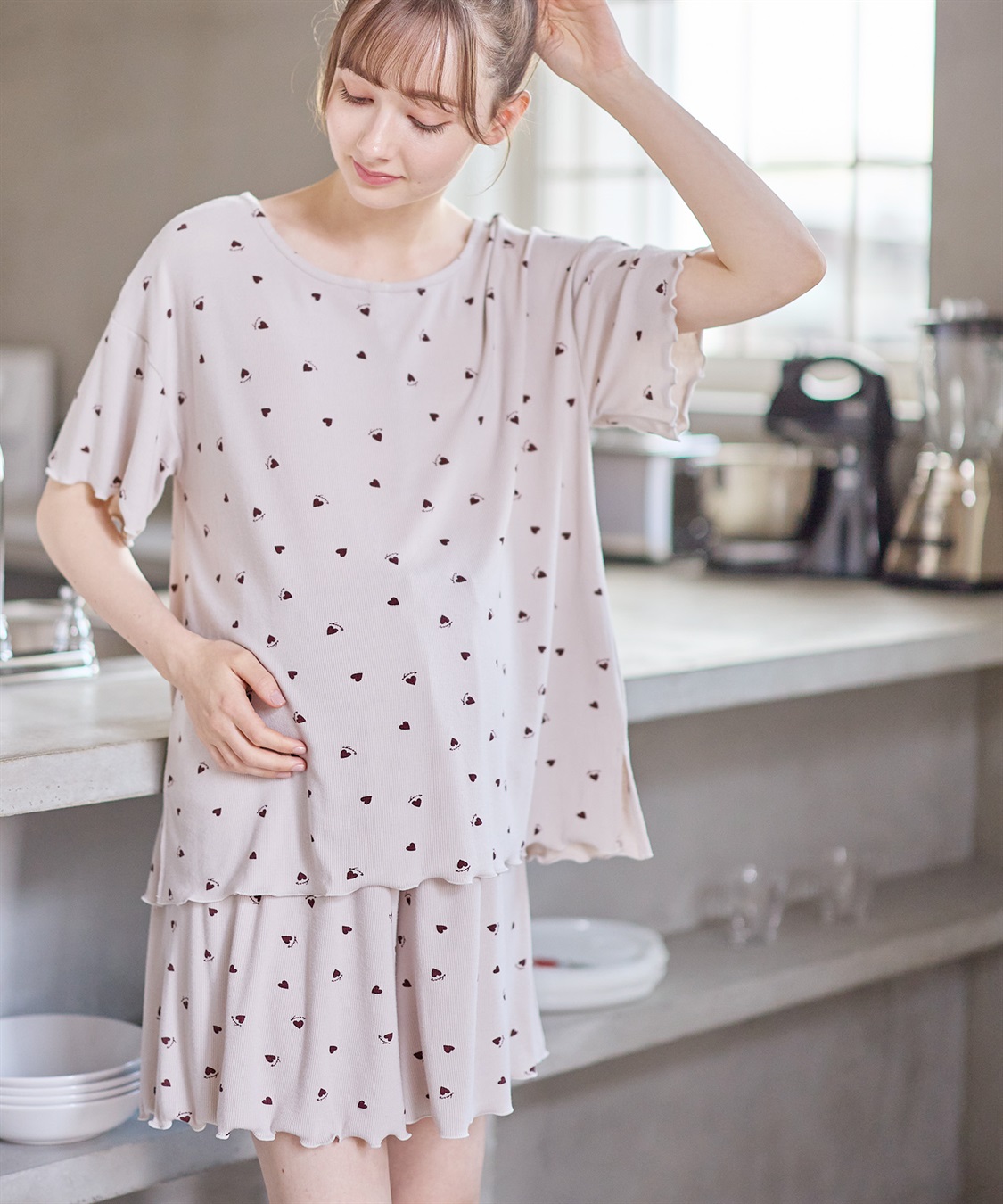 Rosemadame リブハート柄ルームウェア/パジャマ_variation_2