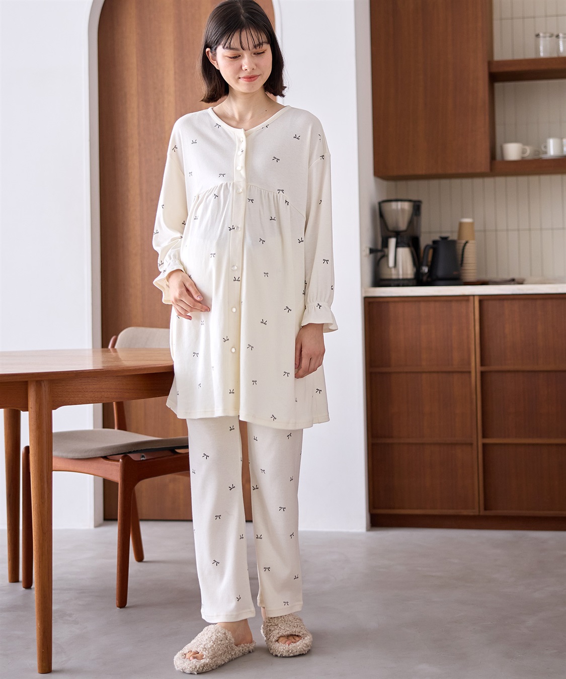 Rosemadame T/Cスムースリボン柄パジャマ_variation_1