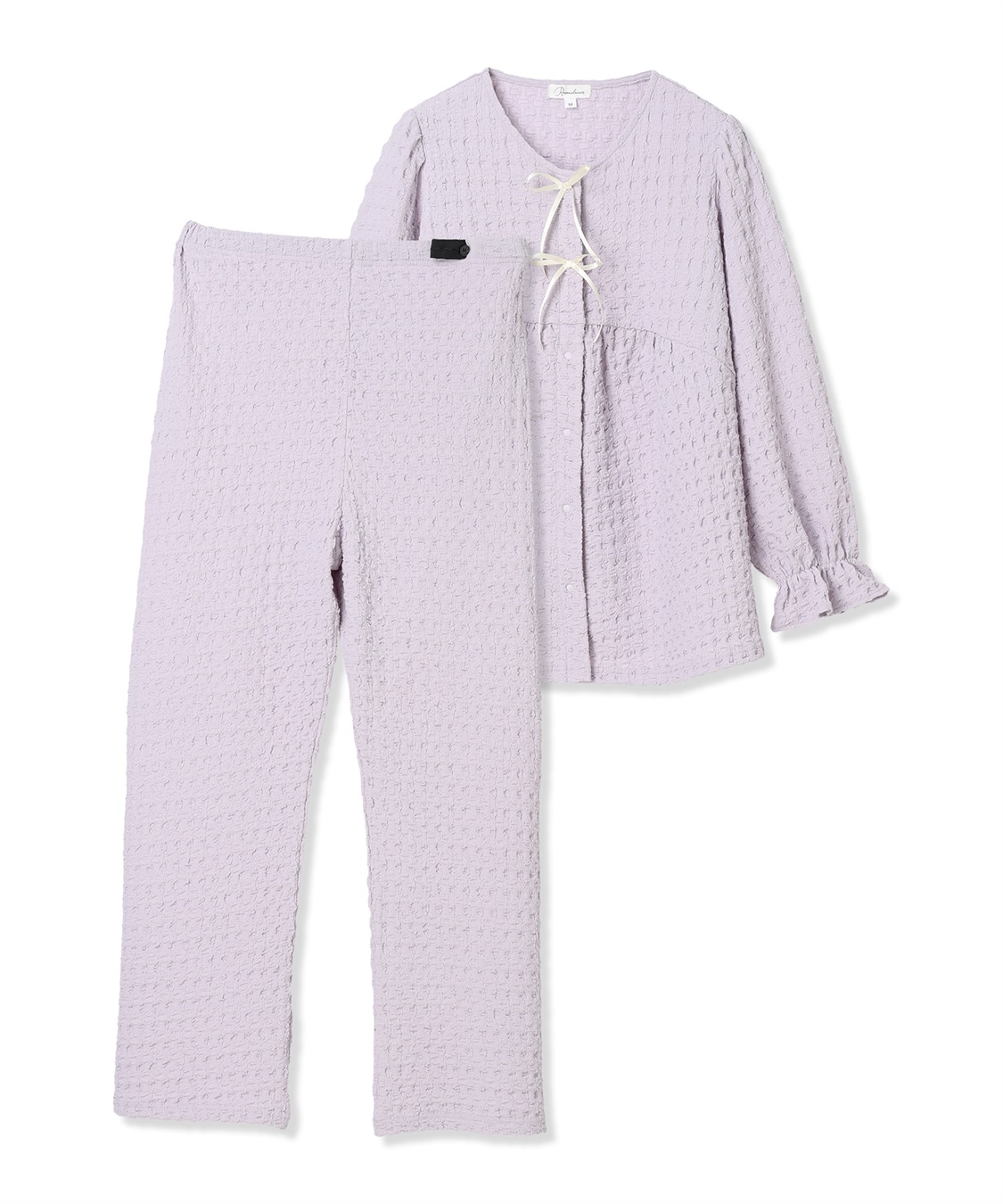 Rosemadame ふくれシャーリングリボンパジャマ(産前・産後対応 マタニティ＆授乳服 ルームウェア 上下セット)_variation_3