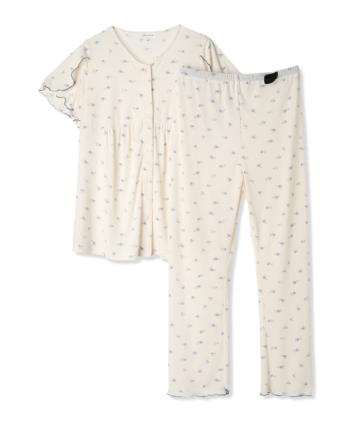 Rosemadame ストレッチリブ小花柄パジャマ_variation_1