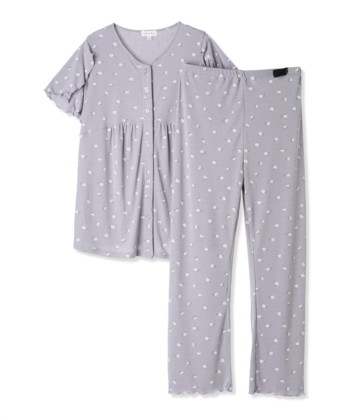 Rosemadame ストレッチリブ小花柄パジャマ_variation_3