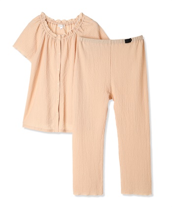Rosemadame シャーリング ジャガードパジャマ(産前・産後対応 マタニティ＆授乳服 ルームウェア 上下セット)_variationthumb_1