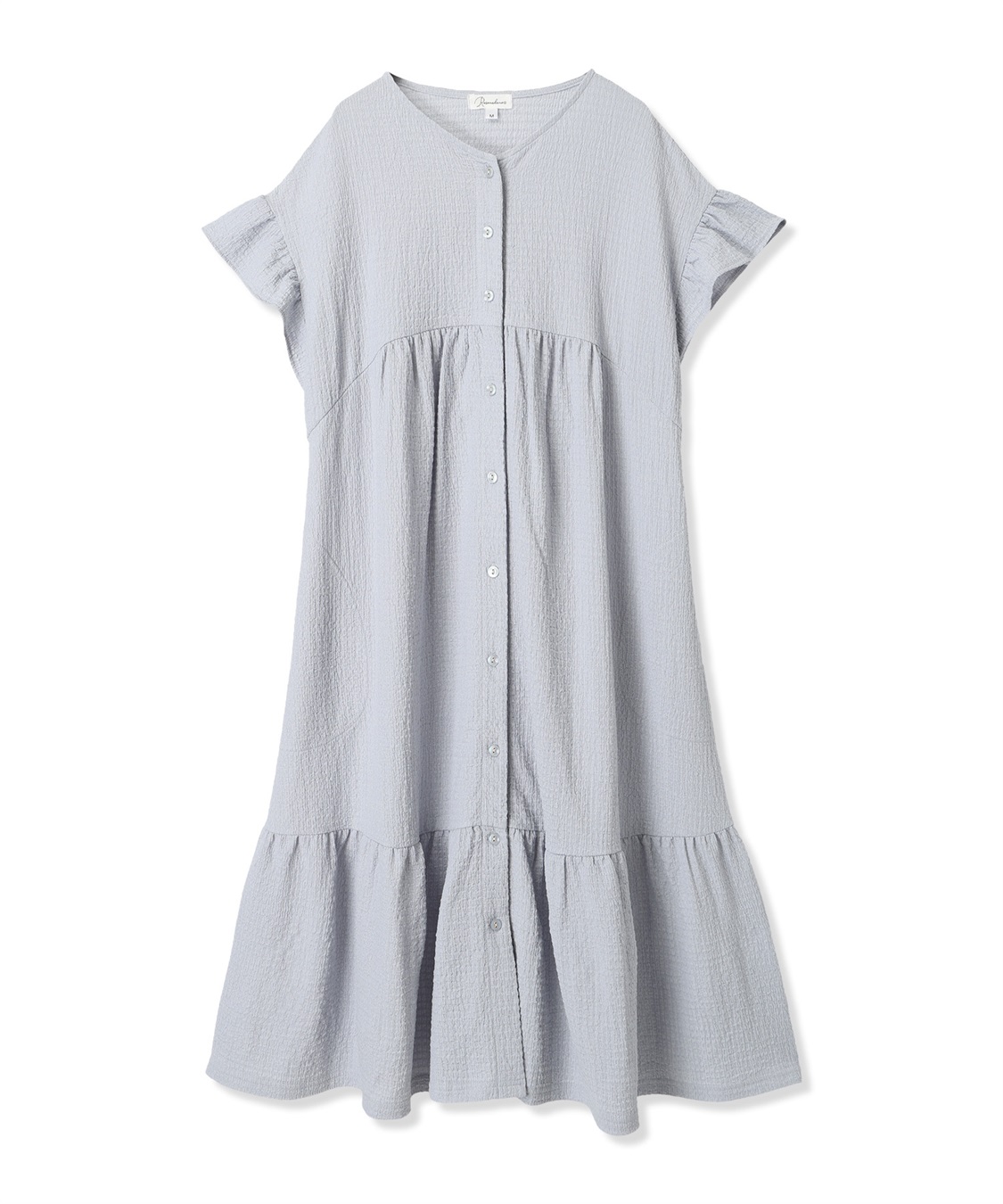 Rosemadame シャーリング ジャガードネグリジェ/ ワンピースパジャマ(産前・産後対応 マタニティ＆授乳服 ルームウェア)_variation_2