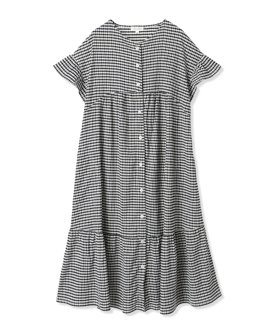 Rosemadame シャーリング ジャガードネグリジェ/ ワンピースパジャマ(産前・産後対応 マタニティ＆授乳服 ルームウェア)_variation_3