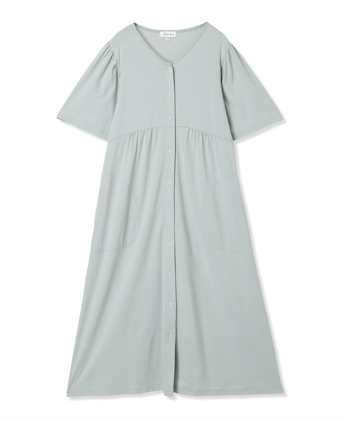 Rosemadame 無地・フルーツプリントネグリジェ/ワンピースパジャマ（マタニティ/授乳服）授乳口付き 授乳楽々 妊婦服 産前・産後対応_variation_3