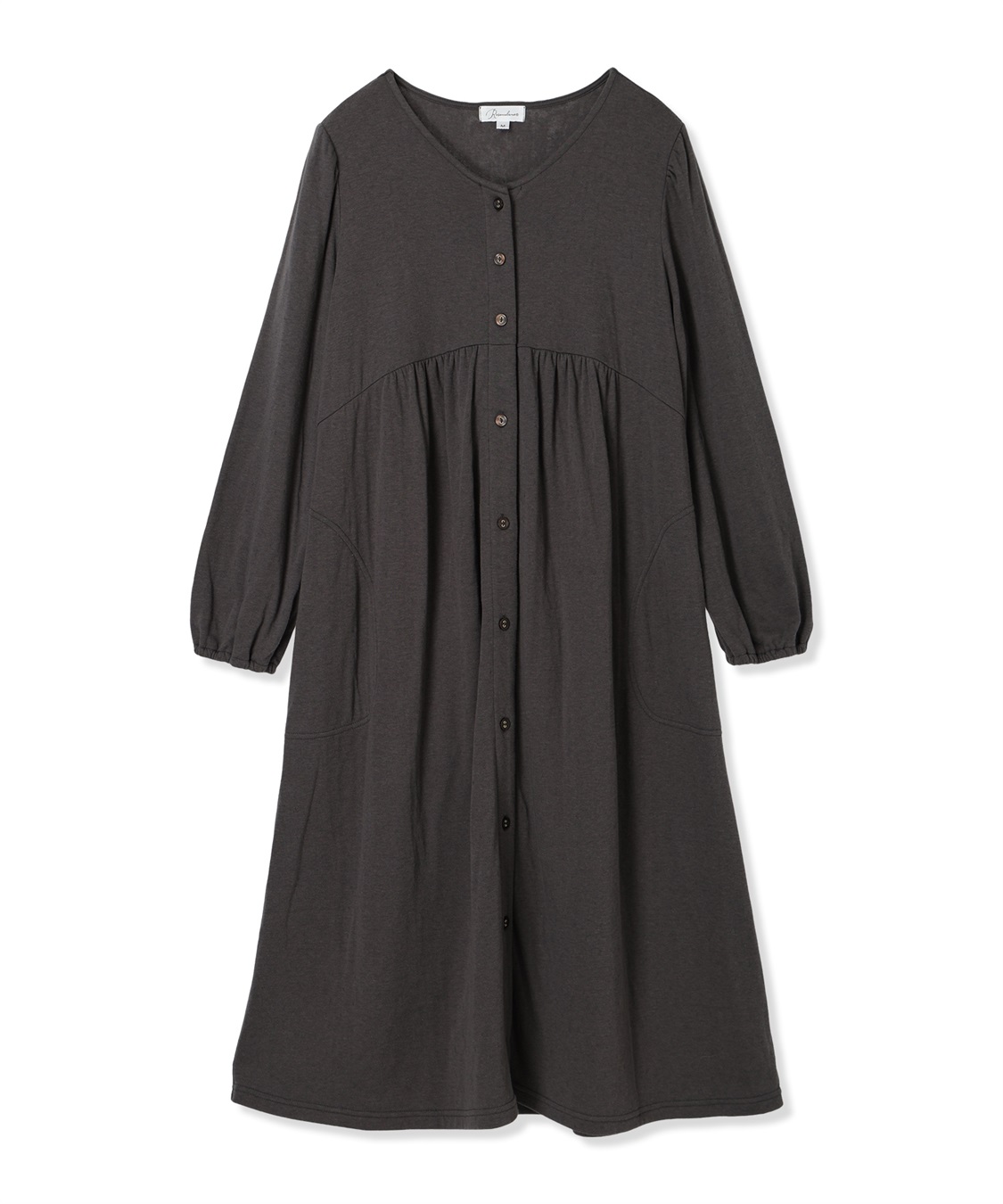 Rosemadame 接結ダブルガーゼ無地・ストライプネグリジェ/ワンピースパジャマ/ルームウェア（マタニティ/授乳服）授乳楽々 妊婦服 産前・産後対応_variation_2