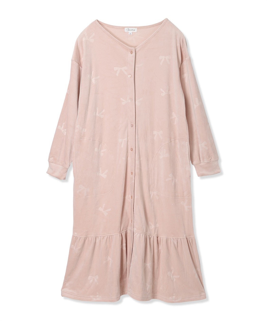 Rosemadame ベロアリボンエンボスネグリジェ（マタニティ/ 妊婦服）授乳楽々 妊婦服 産前・産後対応_variation_2