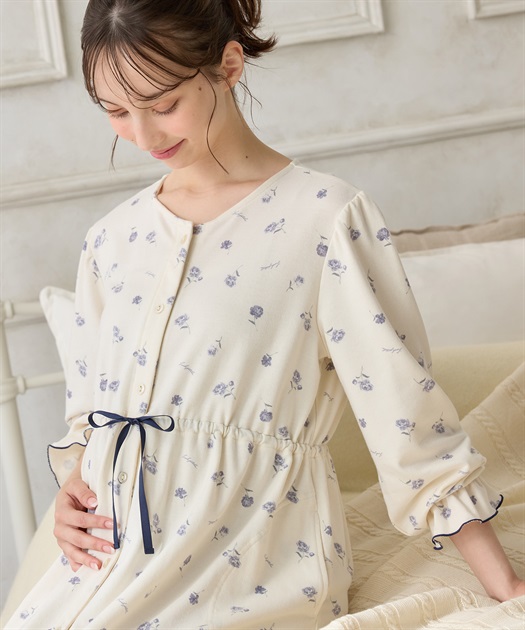 fraise フラワージャガードペプラムトップス 授乳服 授乳対応 SUGAR BISKET tシャツ フラワージャガードペプラムトップス