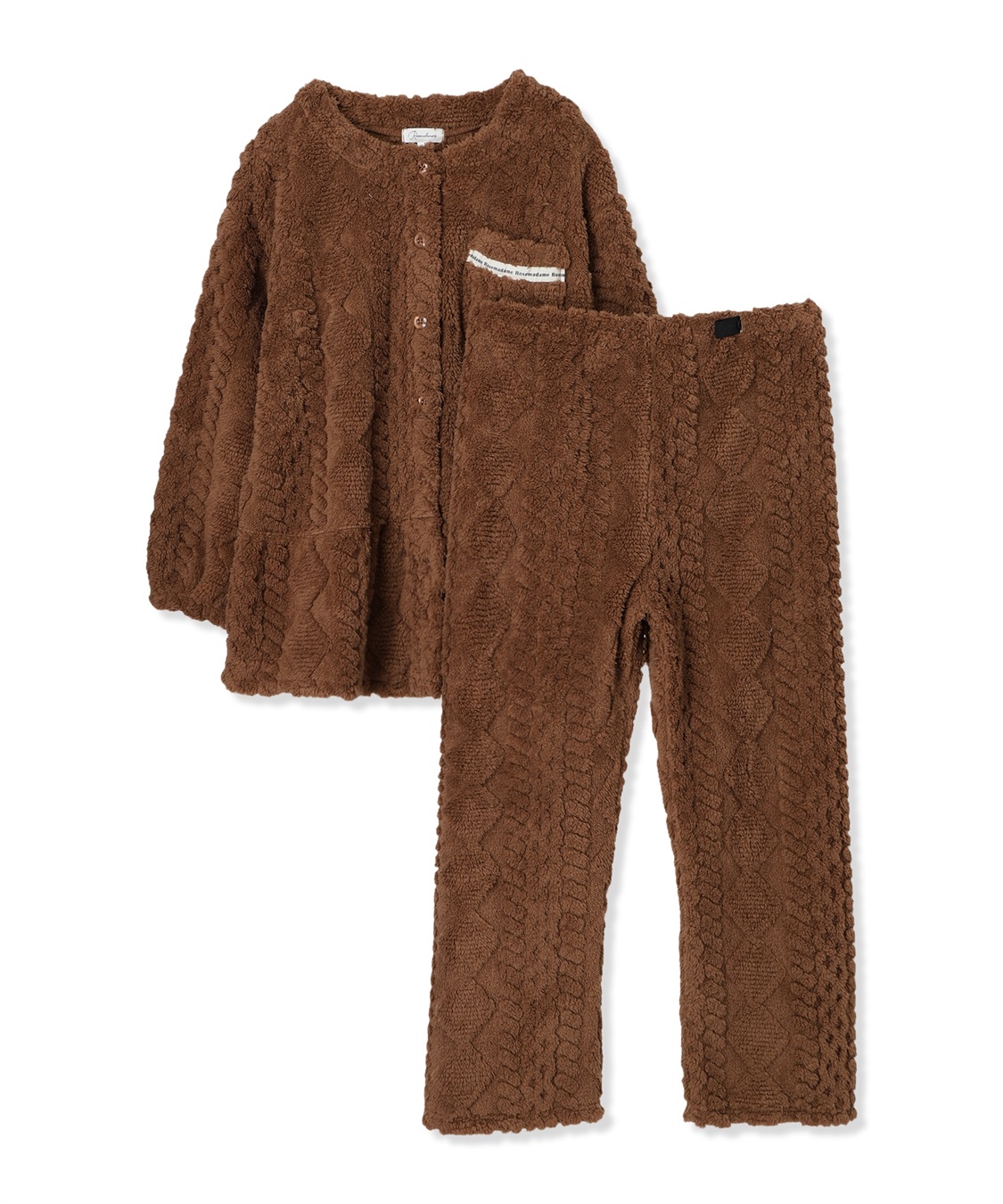 Rosemadame ｹｰﾌﾞﾙ柄ﾌﾘｰｽﾊﾟｼﾞｬﾏ_variation_2