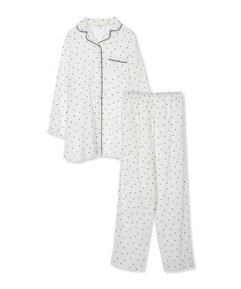 Rosemadame Ｗガーゼハート柄パジャマ（マタニティ/ 妊婦服）授乳楽々 妊婦服 産前・産後対応_variationthumb_1