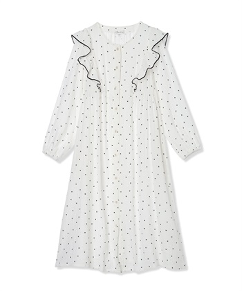 Rosemadame Ｗガーゼハート柄ネグリジェ/ワンピースパジャマ（マタニティ/ 妊婦服）授乳楽々 妊婦服 産前・産後対応_variationthumb_1