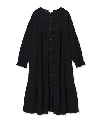 Rosemadame ポコポコジャガード配色メロウネグリジェ/ワンピースパジャマ（マタニティ/ 妊婦服）授乳楽々 妊婦服 産前・産後対応_variationthumb_1