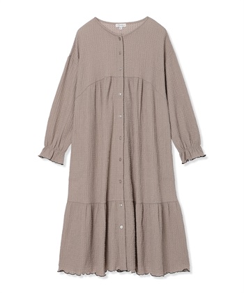 Rosemadame ポコポコジャガード配色メロウネグリジェ/ワンピースパジャマ（マタニティ/ 妊婦服）授乳楽々 妊婦服 産前・産後対応_variationthumb_2