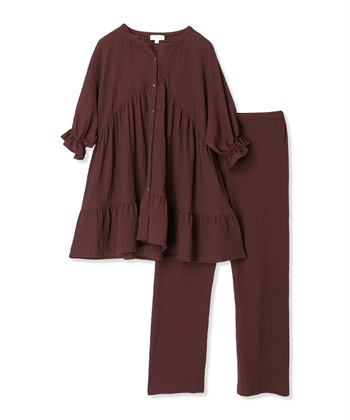 Rosemadame ふくれジャガード マタニティパジャマ （マタニティ/ 妊婦服）授乳楽々 妊婦服 産前・産後対応_variationthumb_2