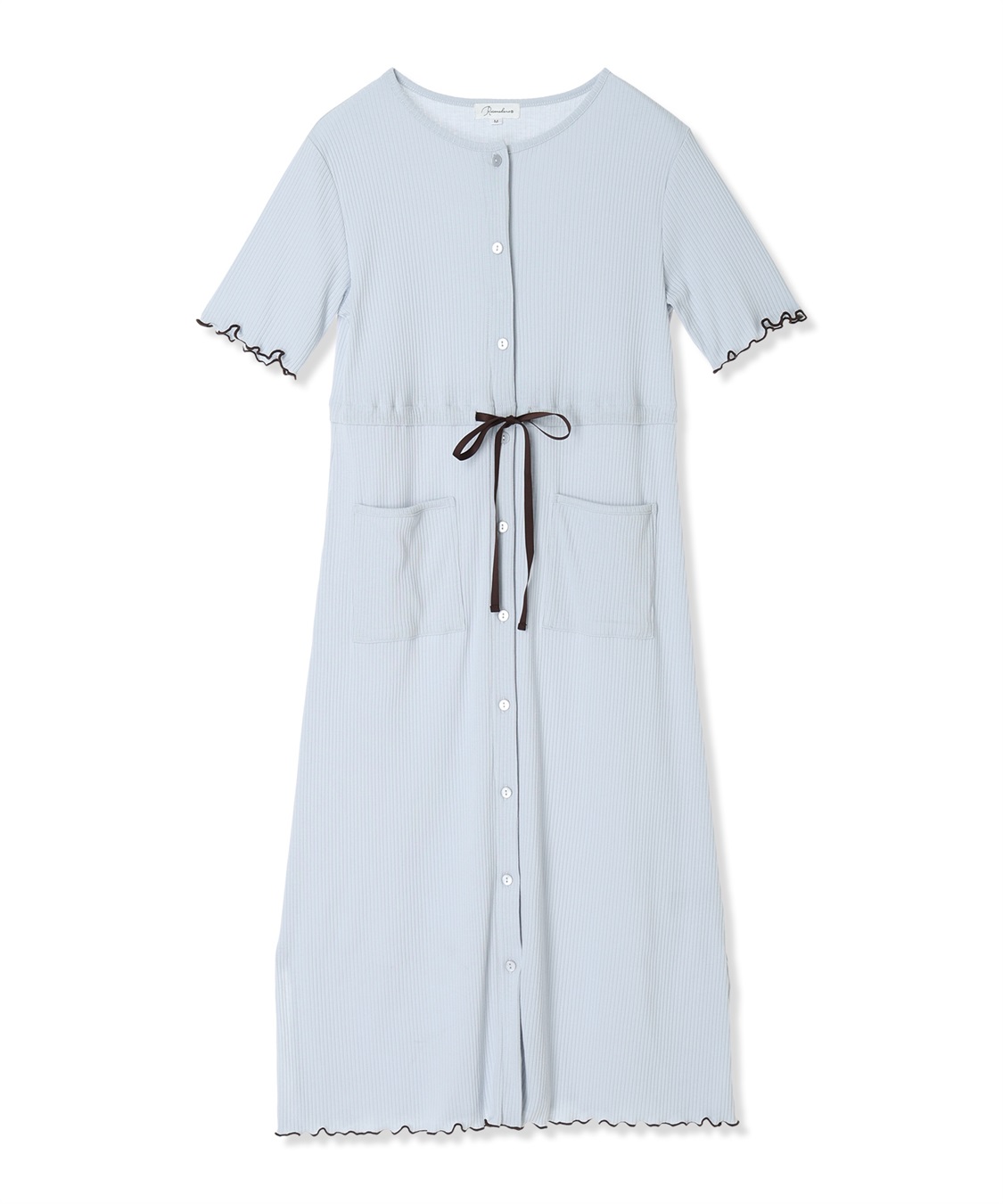 Rosemadame テレコ配色メロウネグリジェ/マタニティパジャマ ワンピースパジャマ（マタニティ/ 妊婦服）授乳楽々 妊婦服 産前・産後対応_variation_3