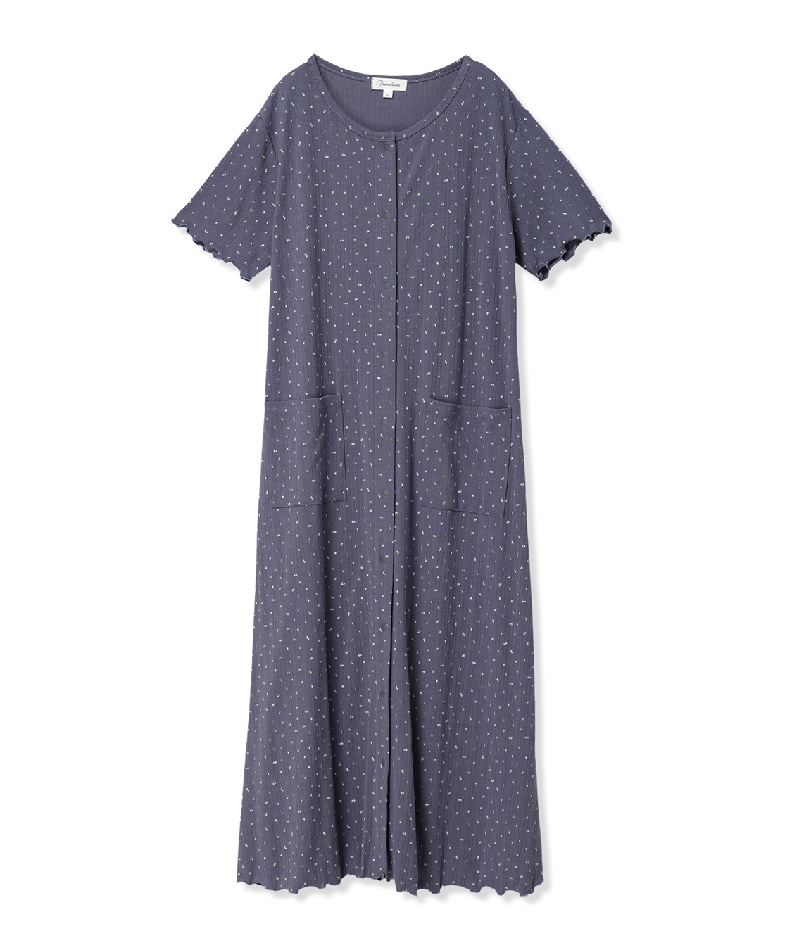 Rosemadame パターンメッシュ小花柄ネグリジェ/ワンピースパジャマ/マタニティパジャマ（マタニティ/授乳服）上下セット 授乳口付き 授乳楽々 妊婦服 産前・産後対応_variation_2