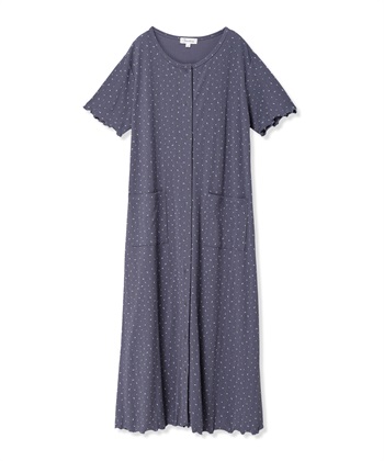 Rosemadame パターンメッシュ小花柄ネグリジェ/ワンピースパジャマ/マタニティパジャマ（マタニティ/授乳服）上下セット 授乳口付き 授乳楽々 妊婦服 産前・産後対応_variationthumb_2