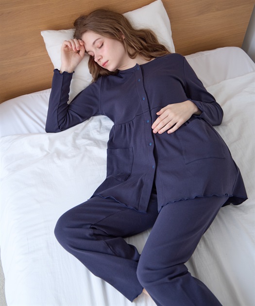 フライスパジャマ/ルームウェア（マタニティ/授乳服）授乳楽々 妊婦服 産前・産後対応