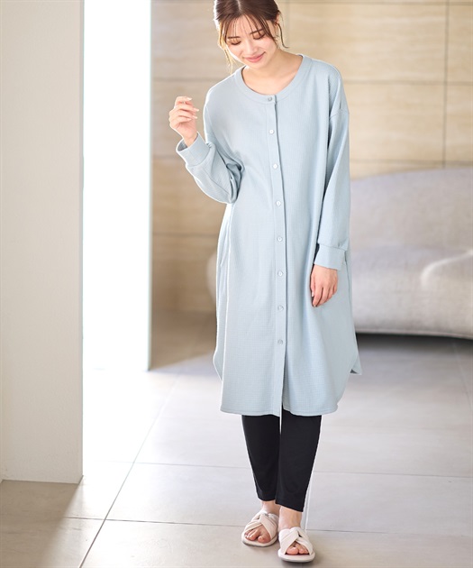 ワッフルフェイス裏起毛×スムースパジャマ Rosemadame｜クロスプラス