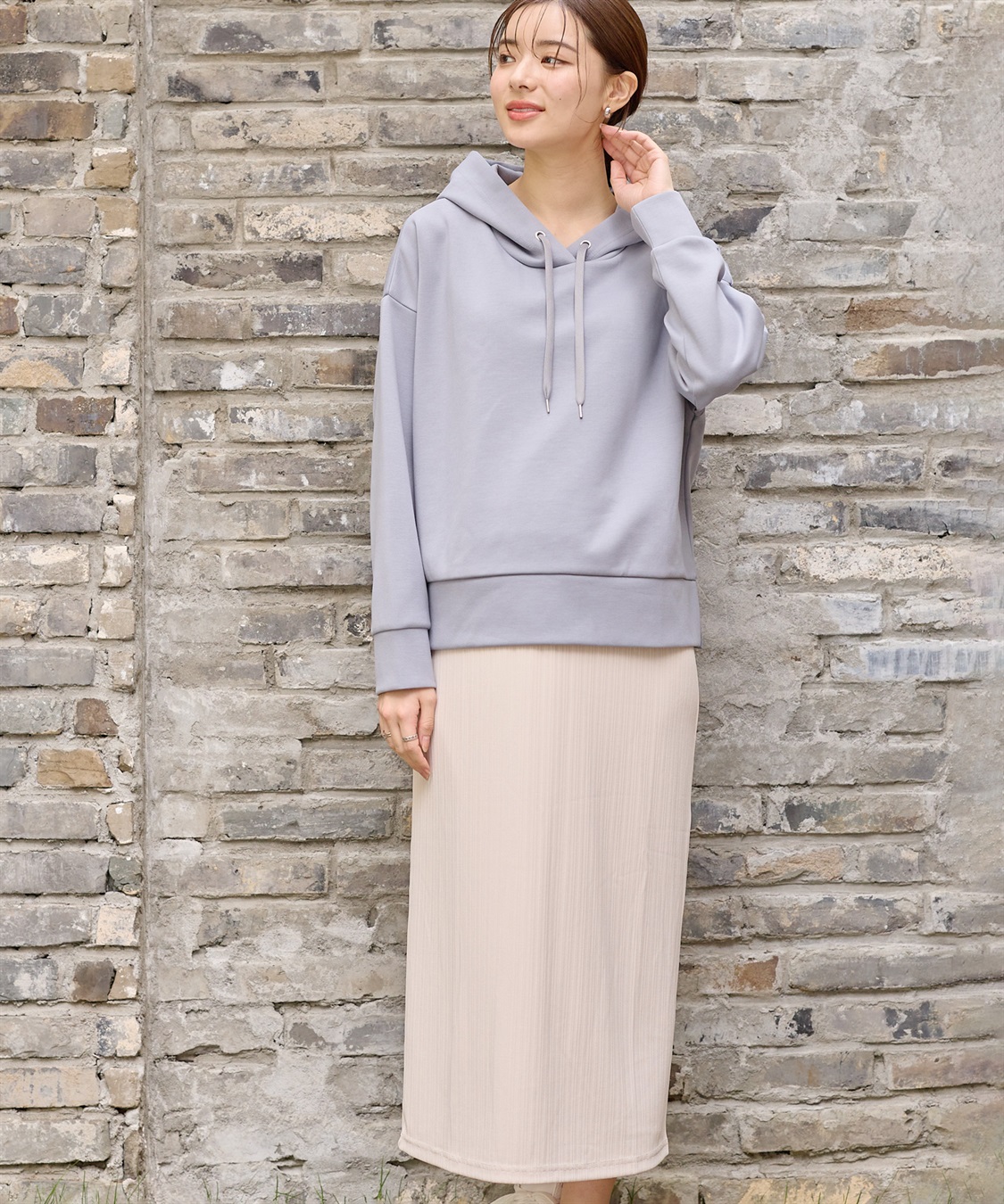 Rosemadame ダンボールトップス＆スカートワンピース（マタニティ/授乳服） 授乳口付き 授乳楽々 妊婦服 産前・産後対応_variation_3