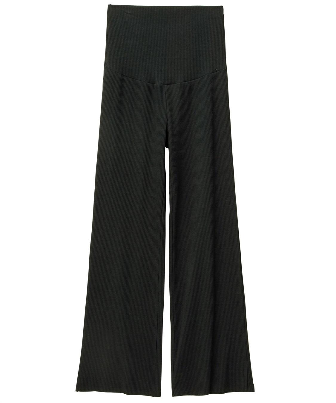 Rosemadame 産後にも活躍 セルフカットできるマタニティリブストレートらくちんパンツ（マタニティ）妊婦服 産前・産後対応_variation_1