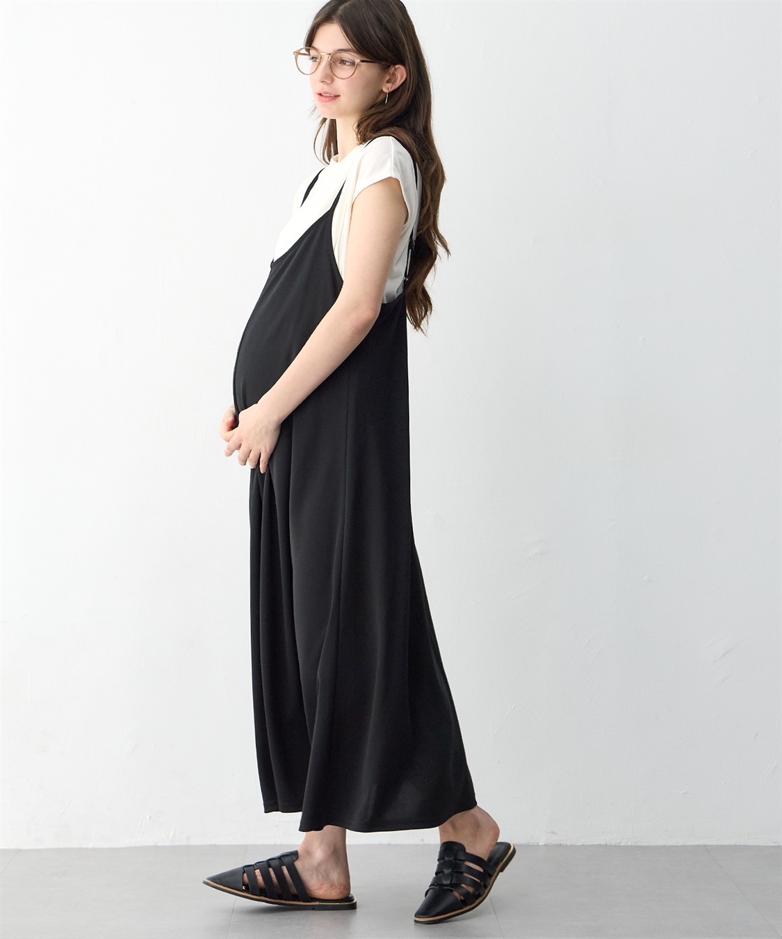 Rosemadame 【セット】汗染み防止加工トップス＆接触冷感キャミワンピ（マタニティ&amp;授乳服）_variation_1