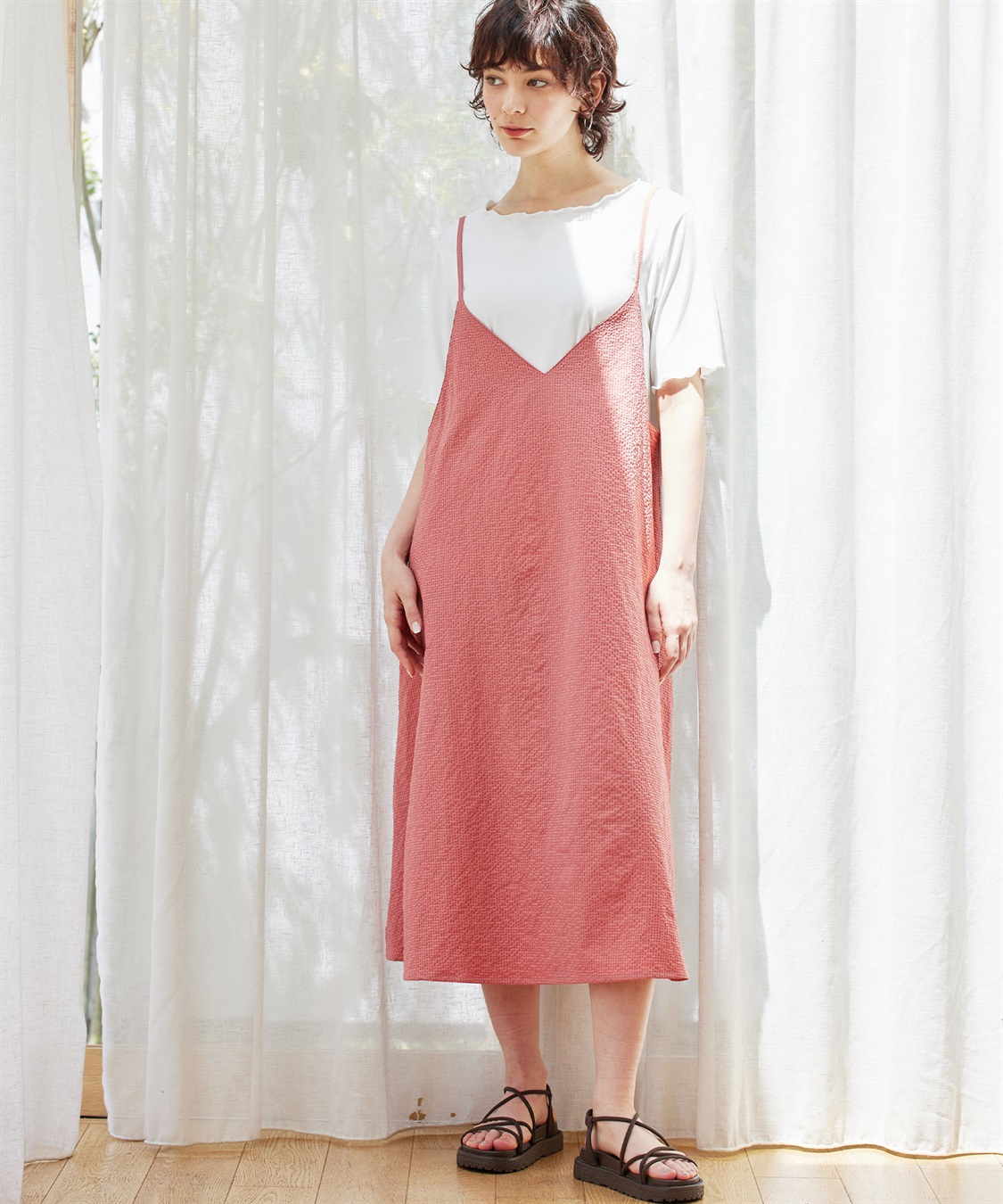 Rosemadame サッカーシアートップス&amp;キャミワンピセット（マタニティ&amp;授乳服）_variation_1